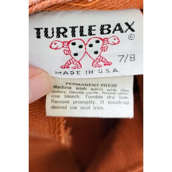70s Turtlebax Deadstock Orange 1970s Vintage Low Rise Wide Leg Bell Bottom Pants - Picture 8 of 15